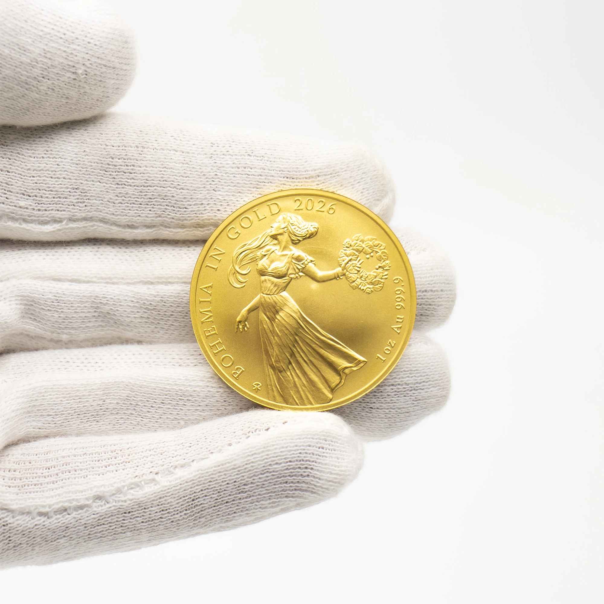 Zlatá investiční mince 1 oz Bohemia in Gold Bullion 2026 Standard - pohled 3