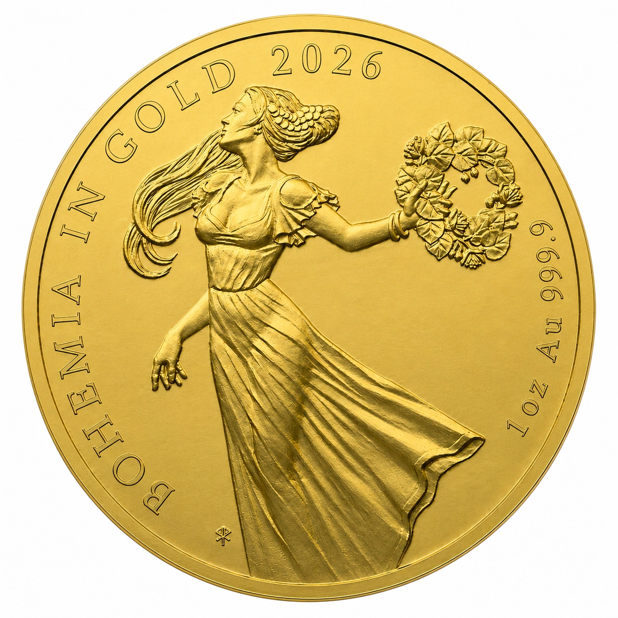Zlatá investiční mince 1 oz Bohemia in Gold Bullion 2026 Standard