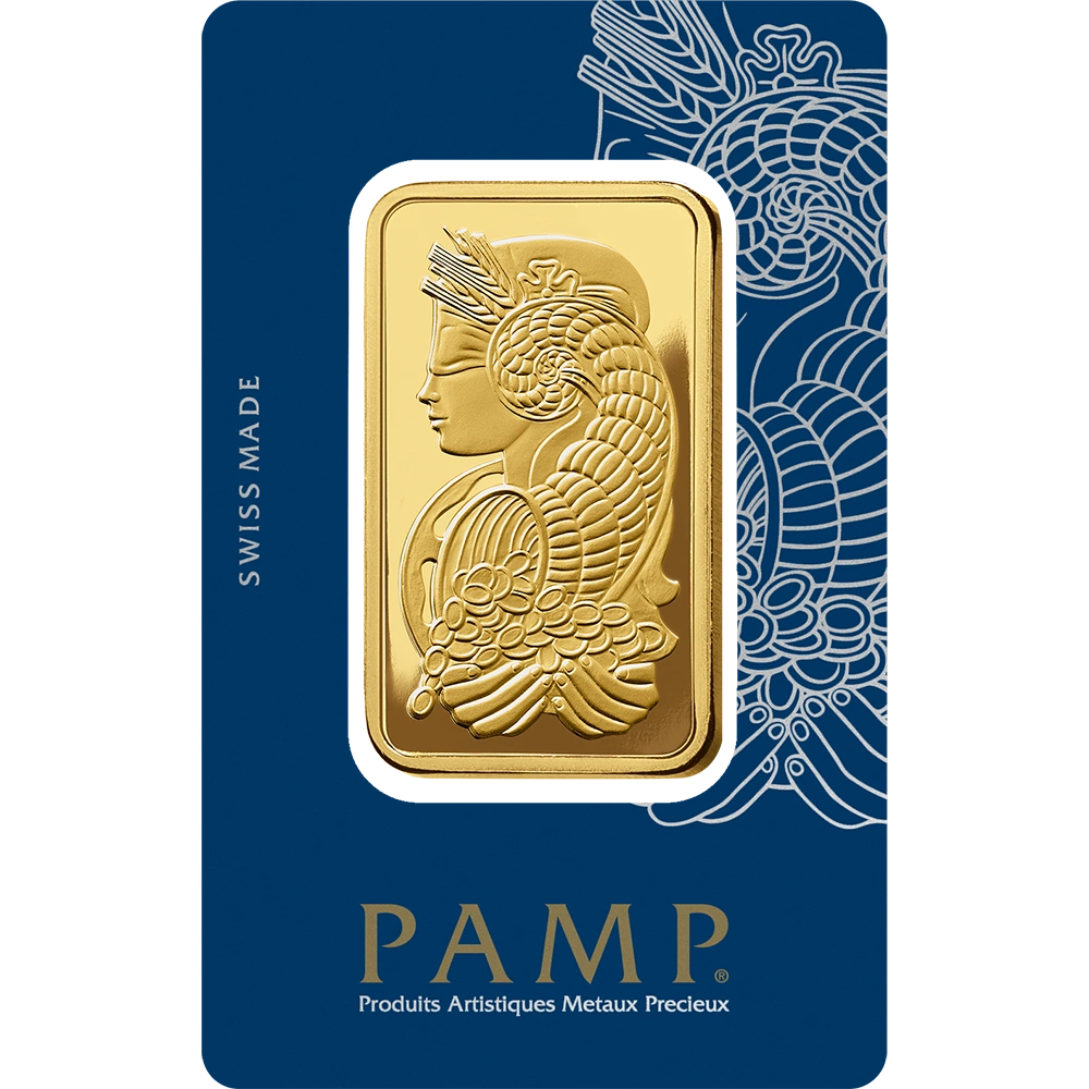 Zlatý slitek PAMP Fortuna 50 g