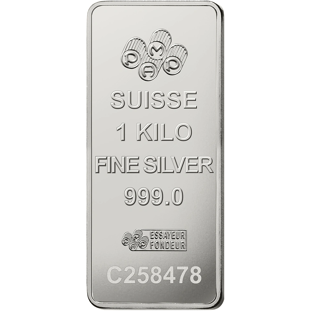 Stříbrný slitek PAMP Fortuna 1000 g